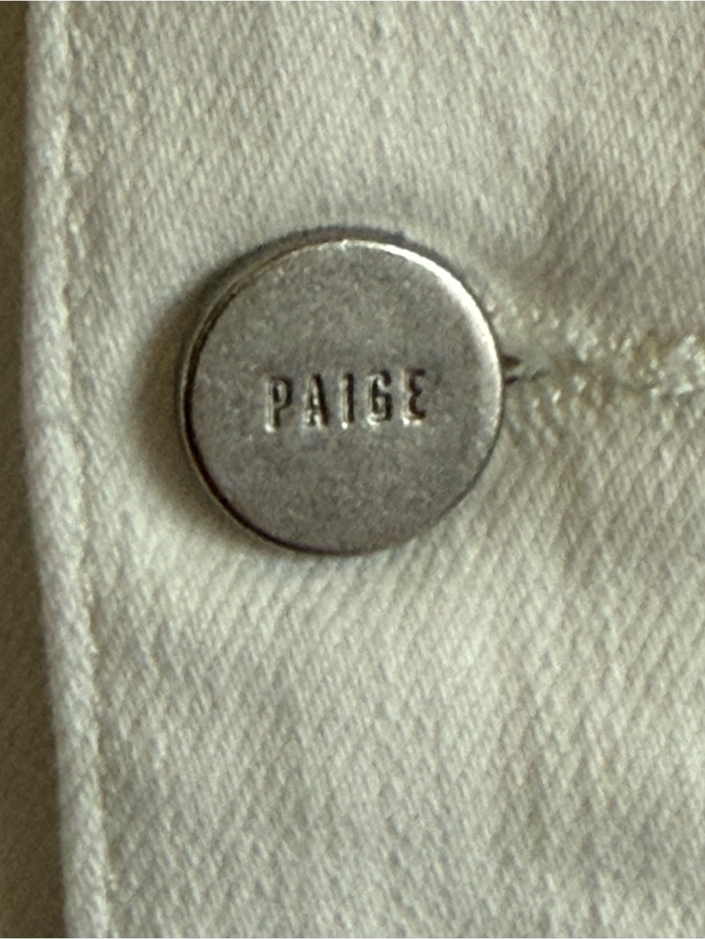 PAIGE Cream Button-Front Midi Skirt with Patch Pockets - Picture 5 of 10